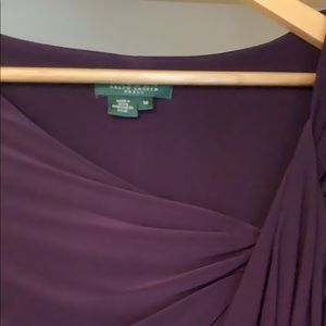 Deep plum sleeveless dress